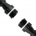 SIFÃO CORRUGADO PRETO COM COPO DUPLO 4X1 PORCA PVC FERE REF. 7.02.419