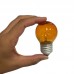 LÂMPADA BOLINHA INCANDESCENTE 15W 110V E27 LARANJA THOMPSON