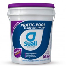 23444 - CLORO ADITIVADO DICLORO 22% PRATIC-POOL BALDE COM 10KG SUALL PISCINAS
