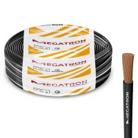 23469 - FIO CABO 2,5MM MEGATRON PRETO CABO FLEXÍVEL COBRE 750V ROLO COM 100 METROS