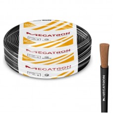 23472 - FIO CABO 10MM MEGATRON PRETO CABO FLEXÍVEL COBRE 750V ROLO COM 100 METROS