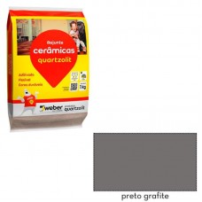 22032 - REJUNTE CERAMICA PRETO GRAFITE 1KG QUARTZOLIT