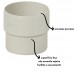 ACOPLAMENTO CIRCULAR DN 88MM COLETA PLUVIAL LINHA AQUAPLUV STYLE TIGRE 32198872