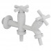 TORNEIRA PARA MÁQUINA DE LAVAR/TANQUE ABS MODELO CROSS BRANCA 1/2-3/4