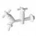 TORNEIRA PARA MÁQUINA DE LAVAR/TANQUE ABS MODELO CROSS BRANCA 1/2-3/4