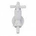 TORNEIRA PARA TANQUE ABS 10CM MODELO CROSS BRANCA 1/2-3/4
