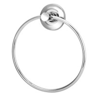 23607 - PORTA TOALHA DE METAL CROMADO TIPO ARGOLA GS METAIS