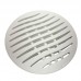 GRELHA TAMPA RALO PVC 150MM 15CM REDONDA BRANCA TIGRE