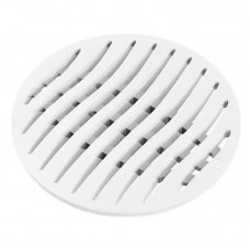 16606 - GRELHA TAMPA RALO PVC 150MM 15CM REDONDA BRANCA TIGRE