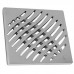 GRELHA TAMPA RALO 150MM 15CM ALUMÍNIO QUADRADA CROMADA TIGRE 27505155