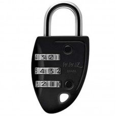 22012 - CADEADO SEGREDO 30MM PRETO CS23 PAPAIZ MALA BOLSA ARMÁRIO