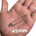 ALFINETES DE SEGURANÇA 25 A 45MM CARTELA COM 50UN P/ ROUPA REF. 7858