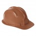 CAPACETE DE SEGURANÇA MARROM COM CARNEIRA (SELO INMETRO) PLASTCOR