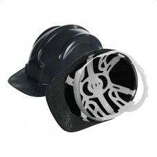 20455 - CAPACETE DE SEGURANÇA PRETO COM CARNEIRA (SELO INMETRO) PLASTCOR