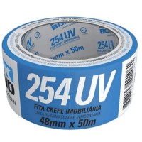 23633 - FITA CREPE IMOBILIARIA 254UV 48MM X 50M AZUL TEKBOND