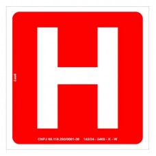14727 - PLACA SINALIZAÇÃO DE HIDRANTE 20X20CM FOTOLUMINESCENTE LOOK 3017