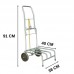 CARRINHO BAGAGEIRO ZINCADO SUPORTA 30KG CSK REF.012