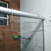 PORTA TOALHA TOALHEIRO DE BOX SUPORTE DUPLO CROMADO 