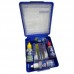 ESTOJO PARA TESTE DE PISCINA (CLORO+PH+AT) 3 EM 1 COM FRASCO DE SOLUÇÃO E REAGENTE SUALL PISCINAS