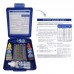 ESTOJO PARA TESTE DE PISCINA (CLORO+PH+AT) 3 EM 1 COM FRASCO DE SOLUÇÃO E REAGENTE SUALL PISCINAS