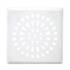 23652 - GRELHA 10CM PVC QUADRADA BRANCA MULTILIT 11288