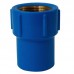 LUVA PVC AZUL COM BUCHA DE LATÃO 25MM X 3/4