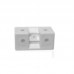 CANTONEIRA CASINHA/CADEIRINHA CONECTOR ANGULAR COM CAPA DUPLA PVC 4 FUROS PACOTE COM 100 PEÇAS