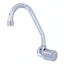 23705 - TORNEIRA PARA COZINHA PIA 1168 LIGHT C40 BICA MÓVEL DE PAREDE COM 1/4 DE VOLTA CROMADA ALPHA