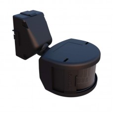23723 - SENSOR DE PRESENÇA 180° BIVOLT FRONTAL PRETO EXTERNO EXATRON REF. SPF0EX PT