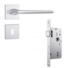 14231 - FECHADURA INTERNA 813/27 ROSETA QUADRADA INOX STAM 