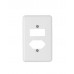 PLACA 4X2 DE 1 INTERRUPTOR + 1 TOMADA(2P+T) BRANCO ILUMI 20420