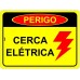 PLACA SINALIZACAO PERIGO CERCA ELETRICA 15X20CM LOOK 2327