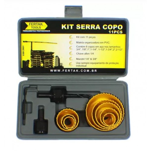 SERRA COPO KIT C/11 PCS  FERTAK 2901