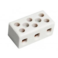 20030 - CONECTOR PORCELANA 10MM TRIPOLAR 10A 250V FERTAK